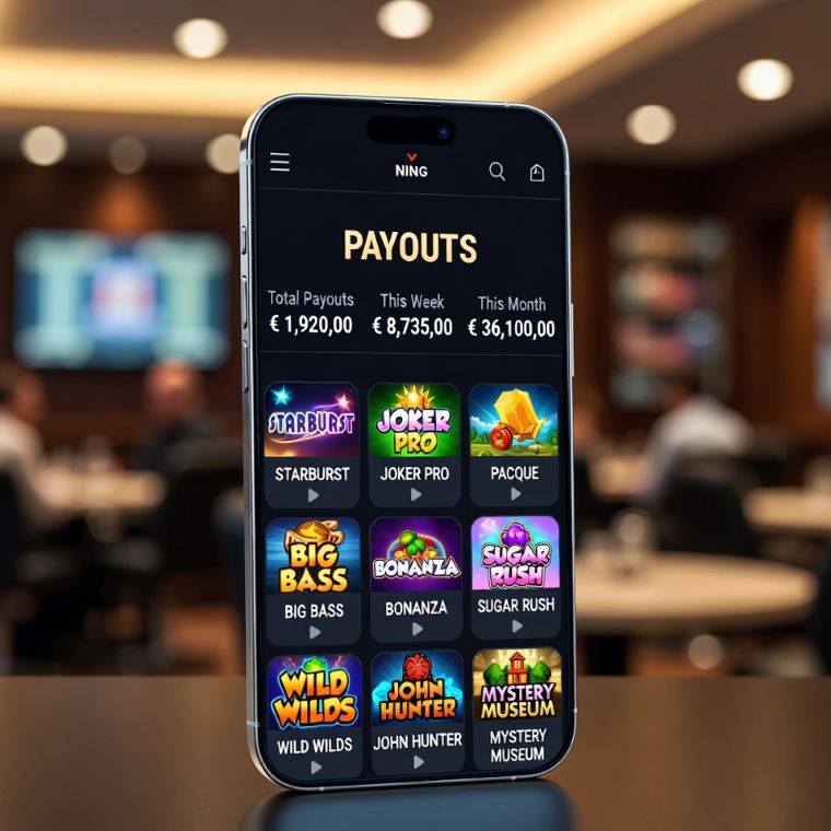online casino app with payout screens